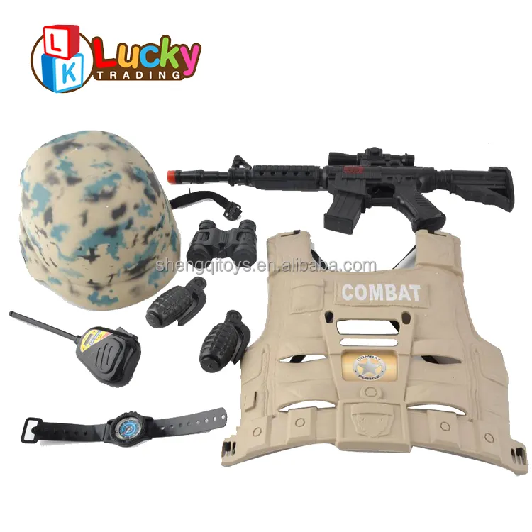 Children Army Toy Plastic Military Gun Kids Role Play Set Pretend Play Toys For Kids