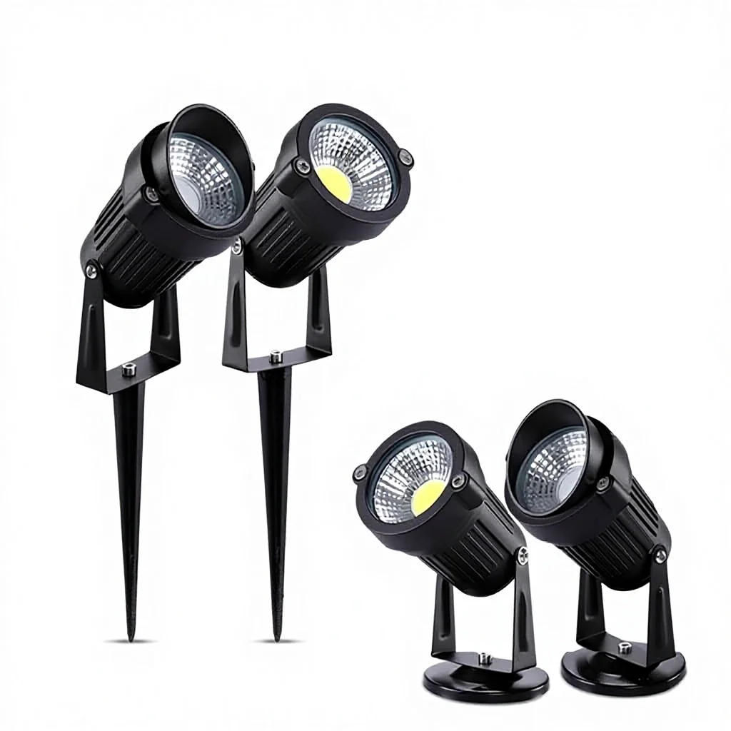 Hot Sells Outdoor Waterproof LED Garden Lawn Spike Light Courtyard Mini Spotlight Led Garden Pathway Spot Us 5W Lawn Lights