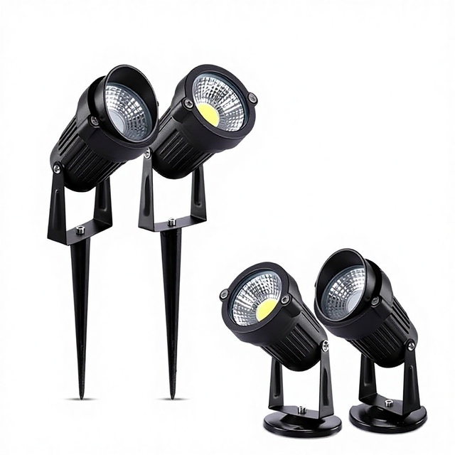Hot Sells Outdoor Waterproof LED Garden Lawn Spike Light Courtyard Mini Spotlight Led Garden Pathway Spot Us 5W Lawn Lights