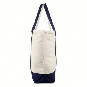 Sac de courses en coton réutilisable très résistant, sac fourre-tout en toile pour étudiants, avec logo personnalisé imprimé - Product Image 3