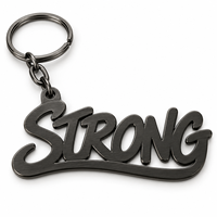 Porte-clés personnalisé avec message en écriture cursive, logo de marque, cadeau promotionnel direct, fournisseur en gros, fabricant de porte-clés