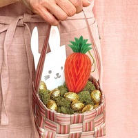 Décorations de Pâques personnalisées QF en forme de boule en nid d'abeille, décorations de fête de Pâques, ornements suspendus, fruits, carotte, lanterne en forme de boule en nid d'abeille