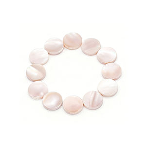 Conchas Marinas Naturales al por Mayor, Planas, Redondas, de Nácar Rosa, Gemas Sueltas para la Fabricación de Joyería DIY - Product Image 5