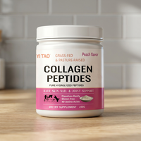 Péptidos de Colágeno Hidrolizado OEMPure con 40 Aminoácidos – Sin Gluten, de Disolución Rápida, de Animales Alimentados con Pasto, Sabor Fresa para la Belleza