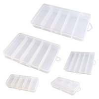 Palmer portable boîte de matériel de pêche mallette de rangement en plastique transparent boîte de leurre pour gabarit leurre cuillère appât crochet accessoires boîte de rangement