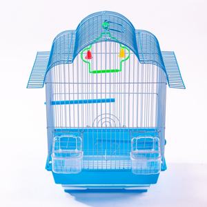 Jaulas Grandes para Pájaros al por Mayor, Jaula de Lujo Tipo Villa, Jaula Grande de Acero Inoxidable Negro, Jaula de Hierro para Mascotas y Loros, Precio Bajo - Product Image 1