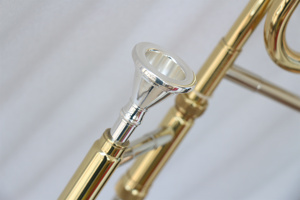 FOCUS Trombone arrière de haute qualité avec coulisses intérieures et extérieures en laiton doré, nickel et argent Trombone F Tone - Product Image 5