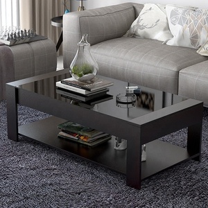 Living Room Furniture Set Tv Stand Cabinets Coffee <strong>Tables</strong> <strong>White</strong> Modern High Gloss Led Coffee <strong>Table</strong> <strong>End</strong> <strong>Table</strong> - Product Image 2