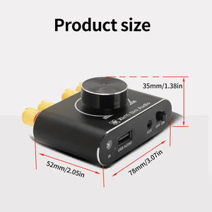 เครื่องขยายเสียงดิจิตอลสเตอริโอระดับไฮไฟ XY-X100H ชิปประมวลผลเสียงแบบดูอัลคอร์ TPA3116 กำลังขับ 100W*2 บลูทูธ 5.1 สำหรับใช้ในบ้าน รุ่น X100H - Product Image 4