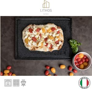 Plaque <span class=keywords><strong>en</strong></span> <span class=keywords><strong>pierre</strong></span> LAVYLE - Four électrique <span class=keywords><strong>réfractaire</strong></span> Etna, <span class=keywords><strong>barbecue</strong></span> à gaz, grill à viande - Mesures 60x40 cm3, fabriqué <span class=keywords><strong>en</strong></span> Chine - Product Image 6
