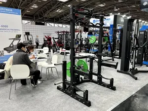 Half Rack avec Lat <span class=keywords><strong>Pull</strong></span> Down, équipement de musculation complet pour Pulldown, Low Row et Squat - Product Image 6