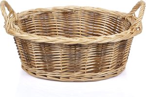 <span class=keywords><strong>Cesta</strong></span> de mimbre vacía con asas para regalos, chocolates, frutos secos, pan y <span class=keywords><strong>frutas</strong></span>, ideal para festividades, Pascua, Día de la Madre y cumpleaños - Product Image 2