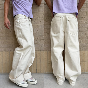 <span class=keywords><strong>Pantalon</strong></span> en denim brut japonais en gros, tissu selvedge, jambe large, poids lourd, jeans homme, taille basse, <span class=keywords><strong>pantalon</strong></span> homme, fabricant - Product Image 3