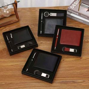 Coffret Cadeau d'Entreprise Personnalisé 2025 avec Logo – Portefeuille, Stylo et Porte-clés pour Homme, Idéal pour la Fête des Pères, Cadeau Promotionnel et Souvenir - Product Image 2