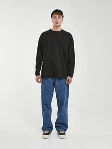 GRANDE NOVITÀ T-shirt Unisex Minimalista alla Moda Oversize da Uomo 100% Cotone Casual Stampata Traspirante a Maniche Lunghe con Motivo - Product Image 4