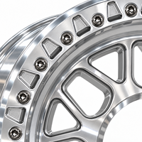 Roue Beadlock en alliage d'aluminium forgé GVICHN 6061-T6 personnalisée, 16, 17, 18, 19, 20 pouces pour Jeep Gladiator, Ford, Dodge, Chevy