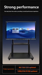 จอสัมผัสอัจฉริยะแบบออลอินวัน 4K LCD 60Hz หน้าจอแบน พร้อมไวท์บอร์ดดิจิทัลในตัว รับประกัน 5 ปี กรอบอะลูมิเนียม รองรับการเชื่อมต่อไร้สาย 1-10 ชิ้น - Product Image 5