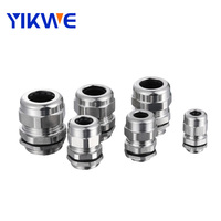 Presse-étoupe en acier inoxydable 316L étanche IP68 PG7 PG9 PG11 PG13.5 PG16 PG19 PG21 PG25 PG29 pour applications électriques