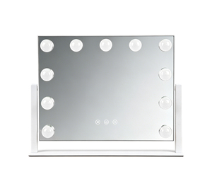 Home <b>Vanity</b> <b>Makeup</b> Mirror Dimmable LED Lighted Smart Mirror Bulbs Cosmetic Mirror for Bedroom - Product Image 1