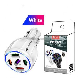 75W USB Car Chargers Type C Car Charger Fast <b>Charging</b> PD QC3.0 Phone Car <b>Adapter</b> for iphone - Product Image 6