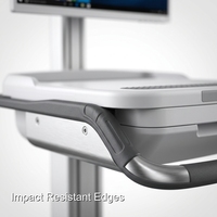 Faites confiance au chariot de travail mobile robuste pour ordinateur médical de type chariot d'hôpital de Keling Medical