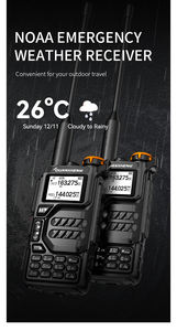 QUANSHENG-Walkie Talkie de banda dual de largo alcance, AM/FM, UHF, VHF, radioaficionado, radio de dos vías - Product Image 5