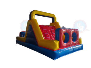 Parcours d'obstacles gonflable géant en forme de petit train mignon, pour événements sportifs en plein air, fabriqué en Chine, tente durable en PVC - Product Image 3