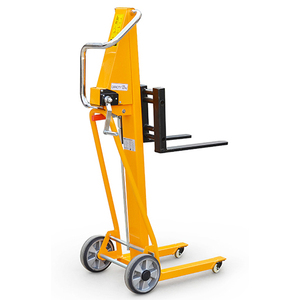 पोर्टेबल 200kg मैनुअल प्लेट स्टेकर हाथ चरखी फोर्कलिफ्ट मंच लिफ्ट टेबल्स क्रेन फोर्कलिफ्ट - Product Image 4