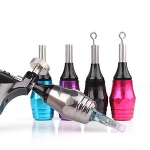 Poignée de tatouage Yuanyun avec porte-aiguille intégré 28 mm, poignée réglable en alliage d'aluminium - Product Image 3