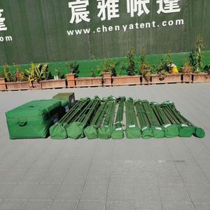 เต็นท์ผ้าใบสองชั้นสีเขียวขี้ม้าสำหรับงานหนัก ยี่ห้อเชนยา สำหรับใช้งานได้ทุกฤดู โครงสร้างห้องนอนเดียว กันน้ำ ความจุขนาดใหญ่ รองรับได้ 50 คน - Product Image 6