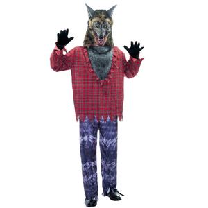 Costumi da Lupo per Adulti, Travestimento per Feste di Halloween, Costume da Animale Spaventoso per Cosplay - Product Image 1