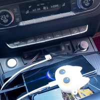 Station d'accueil pour console centrale Audi Q5L, chargeur de voiture ultra-rapide avec câble rétractable, accessoires modifiés, pièces intérieures