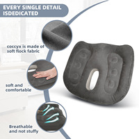 Portable PVC gonflable beignet coussin siège sport et divertissement bout à bout oreiller pour soulager la pression pour les hémorroïdes coccyx douleur