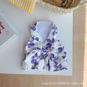 เสื้อกั๊กกระโปรงลายผลไม้สำหรับสัตว์เลี้ยง สุนัข แมว ระบายอากาศได้ดี ดีไซน์น่ารัก สำหรับฤดูใบไม้ผลิ ฤดูร้อน เหมาะสำหรับสัตว์เลี้ยงขนาดเล็ก ใช้กับสายจูง - Product Image 2