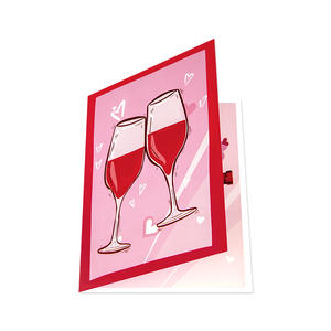 3D Love Heart Wine Bottle <strong>Valentines</strong> <strong>Card</strong> with Envelope <strong>Valentines</strong> Day Greeting <strong>Card</strong> for <strong>Husband</strong> Wife Family and Friend - Product Image 4
