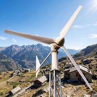 GWS-10KW Générateur éolien horizontal 10KW pour base de télécommunications, démarrage à 2,5 m/s, 3 pales en PRV, PMSM 380V, IP54, qualité industrielle, 6,5 m de portée éolienne