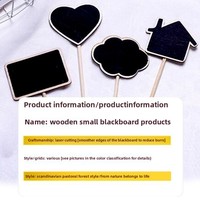 Papan pesan sederhana kayu Mini lucu, Memo papan tulis, dekorasi kerajinan bunga, ornamen bisnis & hadiah promosi