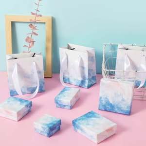 Boîte à bijoux pour influenceurs, présentoir pour boucles d'oreilles, colliers, bagues et bracelets, boîte d'emballage de bijoux de style littéraire, réduction pour les grandes quantités - Product Image 2