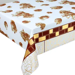 Factory direct selling High Quality PVC Printing Material Non-Woven Backing Plastic PVC Tablecloth