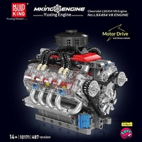 10171 Chevroland LSX454 V8 moteur ABS plastique Construction jouet voitures adulte Collection blocs de construction correspondant garçon cadeau