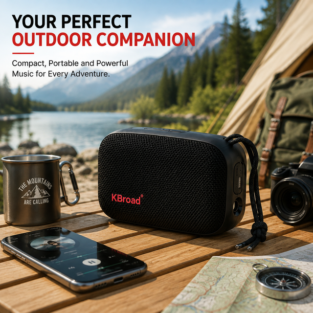 6000mAh 10W Portable Blue Tooth Speaker Wireless Outdoor Speaker with TWS Power Bank Flashlight