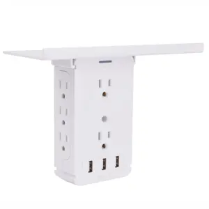 high quality surge protector wall 8 AC outlet charging socket usb por