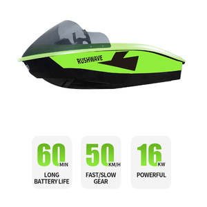 Bateau à moteur Wave Mini Jet 16KW 72V 50km/h puissant pour la course et les sports nautiques V1 léger, construction ultra EPP, étanche - Product Image 3