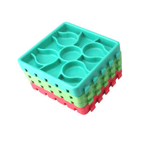 Alfombrilla <span class=keywords><strong>de</strong></span> silicona no tóxica para mantequilla <span class=keywords><strong>de</strong></span> cacahuete, alimentador lento, estera para lamer perros con ventosa, 4 paquetes - Product Image 6