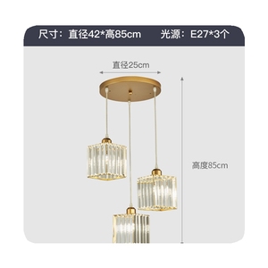 Lámpara Colgante Moderna de Cristal y Hierro con Diseño Redondo y Cuadrado, Bombilla <span class=keywords><strong>E27</strong></span>, Iluminación para Cocina, Garantía de 3 Años - Product Image 5