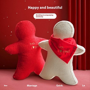 Almofada Lembrança High-End para Decoração do Quarto de Casamento Humanoid Doll Stress Relief Almofada para Sala de Estar Cama Lavada - Product Image 5