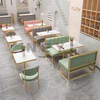 Ensemble de table à manger moderne de luxe pour bar à sushi sur mesure, pour 4, 6 ou 8 personnes, structure en bois massif, mobilier de restaurant pour hôtel et café