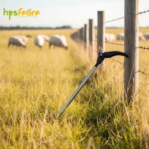 Tendeur de fil professionnel de 65 cm de long, outil robuste pour clôtures agricoles et de construction, en acier réglable, étanche et thermolaqué - Product Image 1