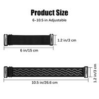 Sangle réglable à bande élastique antidérapante en silicone pour la fabrication de perruques, bonnet de cheveux et accessoires de bandeau