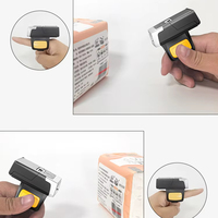 Lecteur de codes-barres sans fil 2D NORGEE pour entrepôt et logistique, conception mains libres avec anneau de doigt / Wi-Fi / NFC activé, en stock